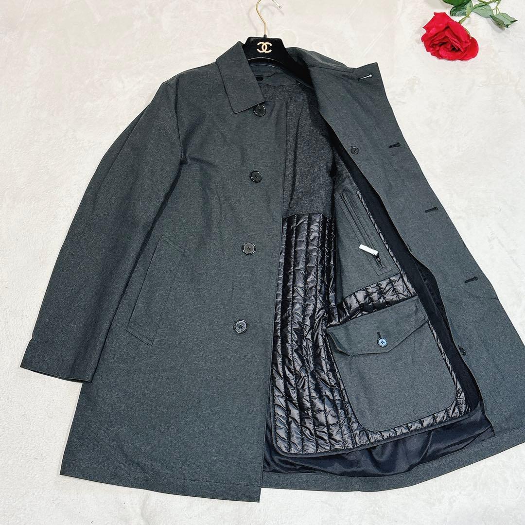 未使用✨ マッキントッシュ　トロッター　ステンカラー　ライナー　36 グレー