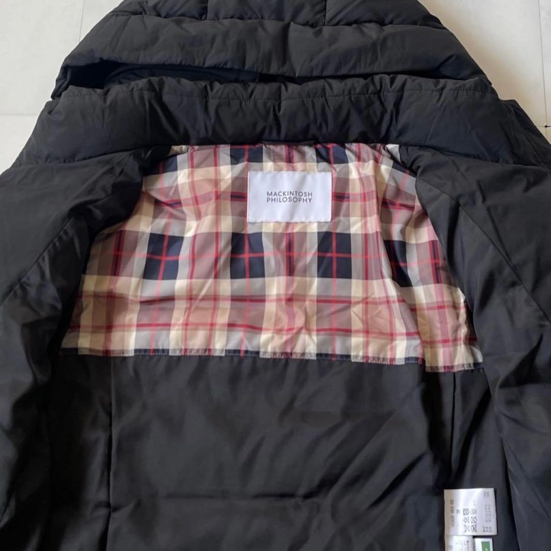 マッキントッシュフィロソフィー ダウンコート コンビロングダウン フード 黒 M