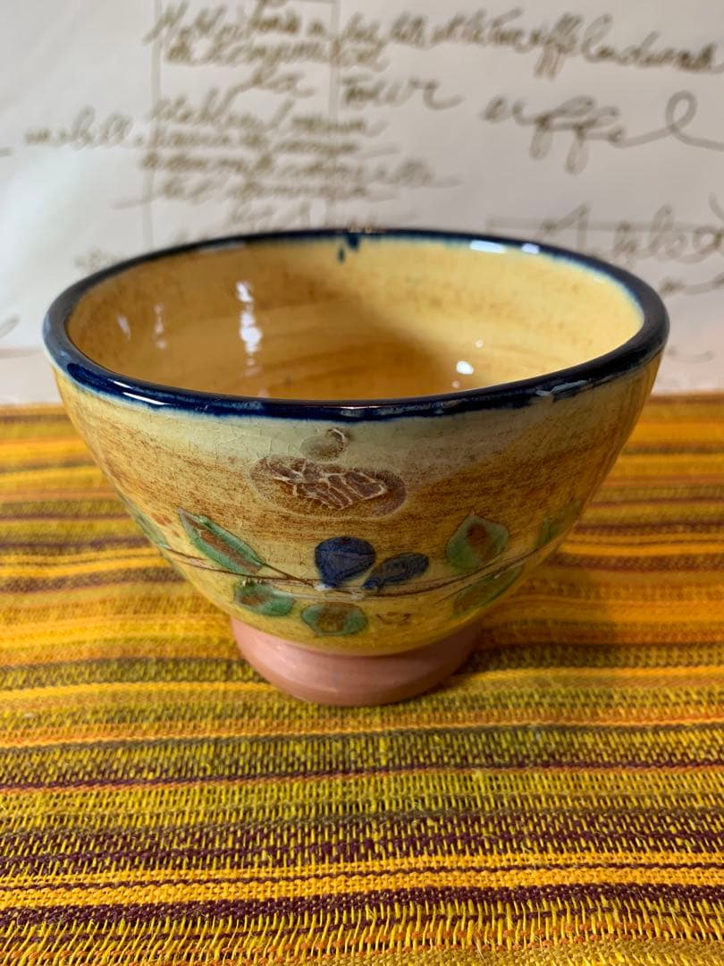 フランス製　プロバンスのビンテージの女性作家の素敵なオリーブ柄の小鉢2個セット！