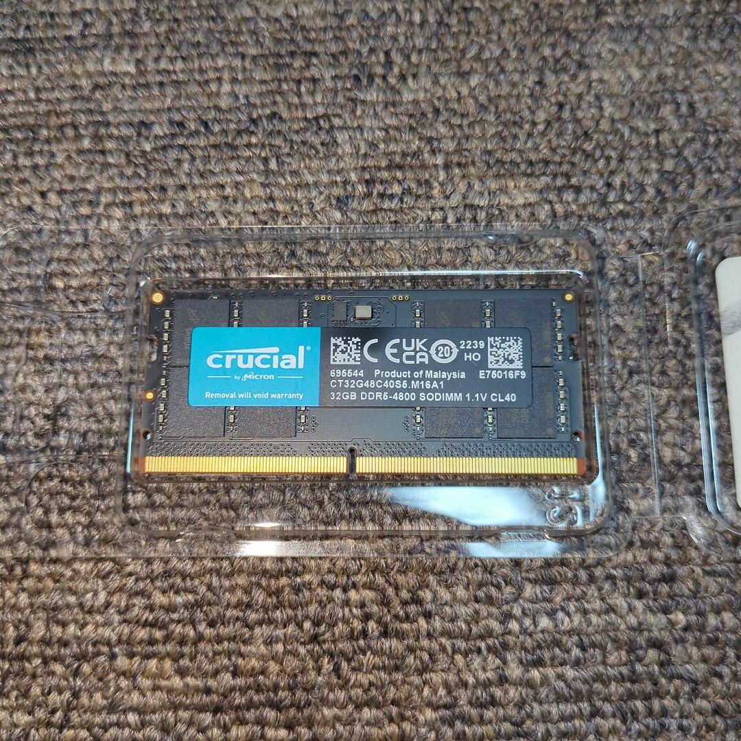 crucial DDR5 32GB ノートブック用メモリー