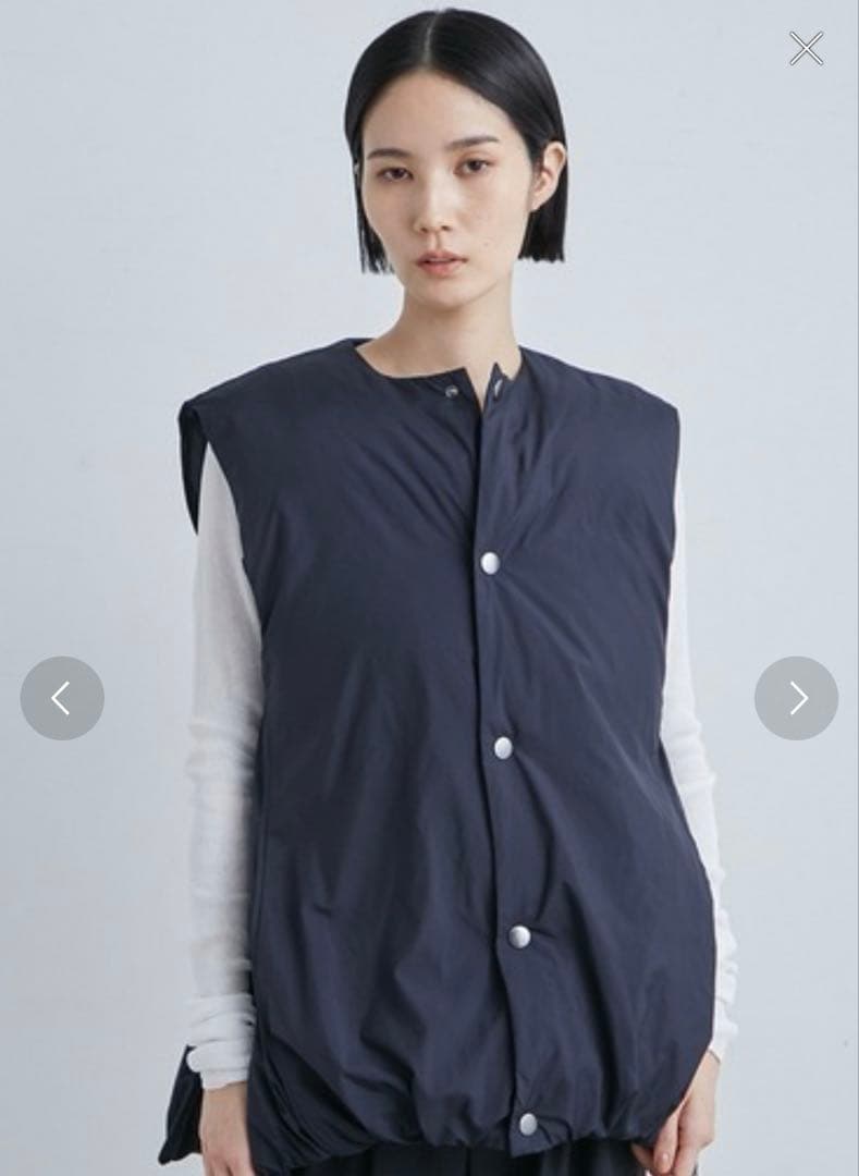 完売品！MIESROHE ネイビー ノースリーブ ダウンベスト サイズ1
