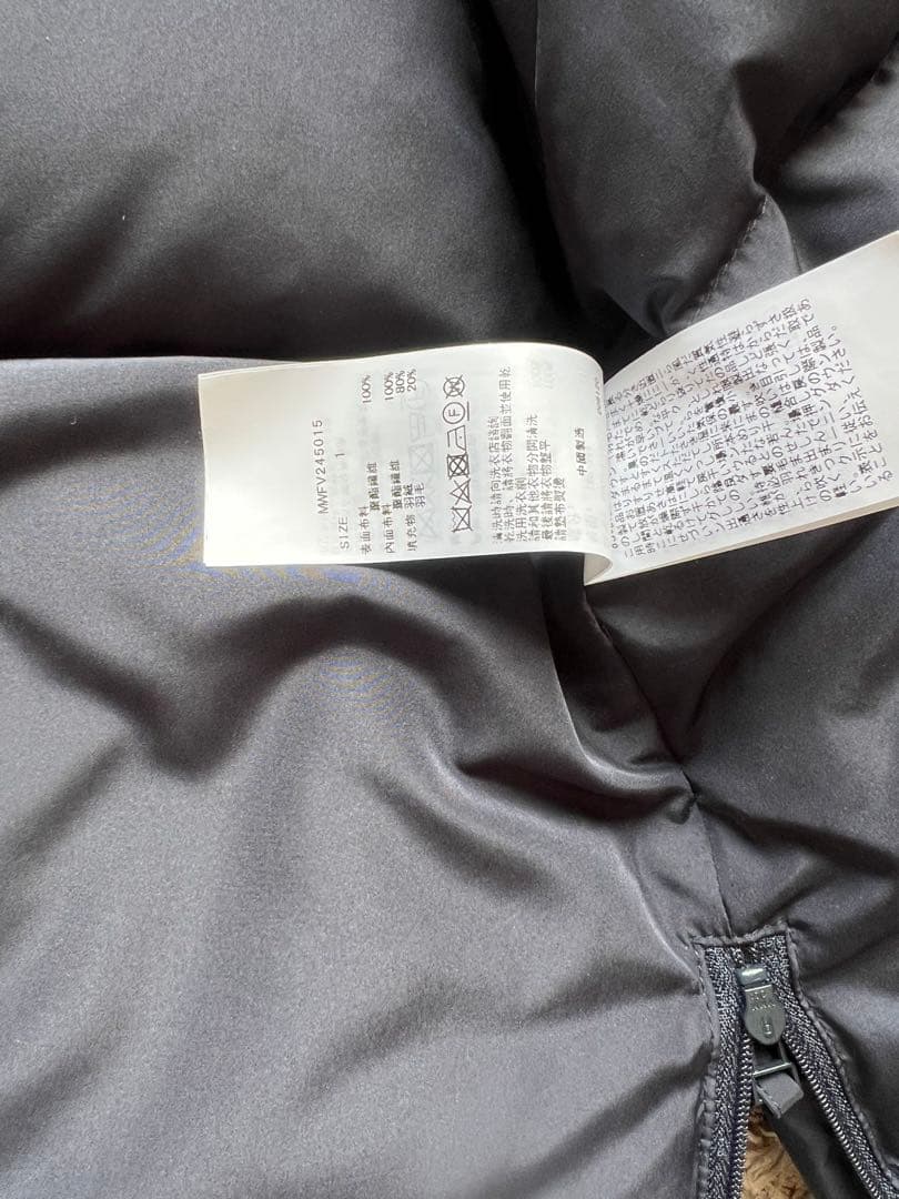 完売品！MIESROHE ネイビー ノースリーブ ダウンベスト サイズ1