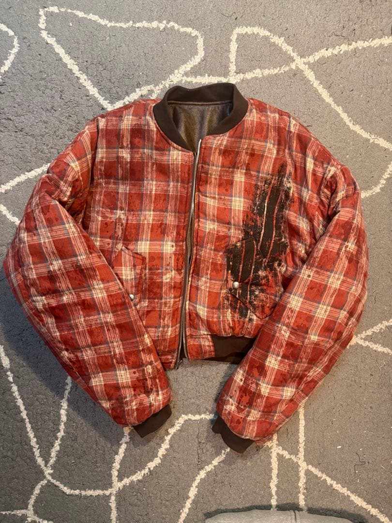 people sense ボンバージャケット チェック柄