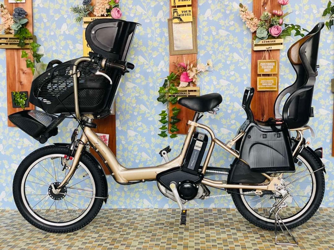 2454ブリヂストン3人乗り対応20インチ子供乗せ電動アシスト自転車