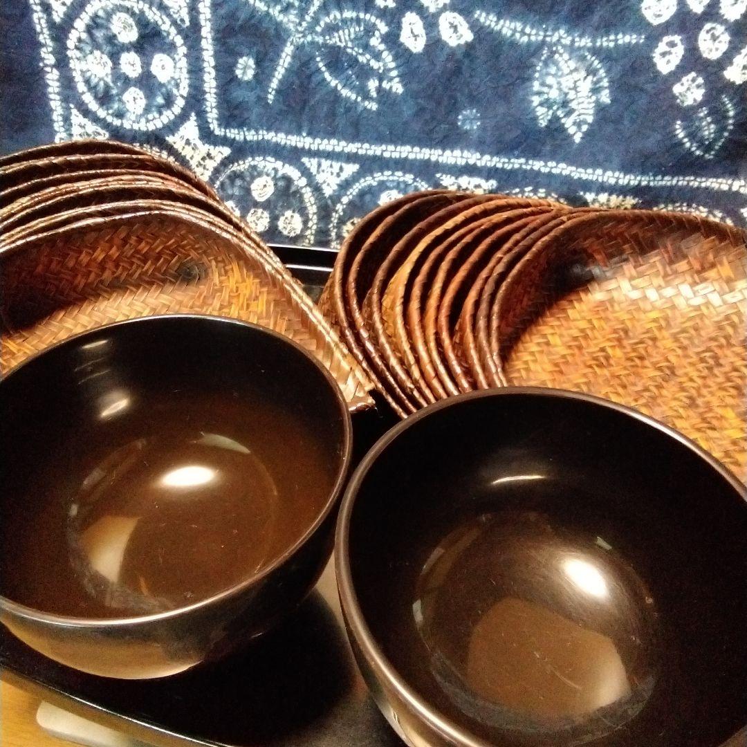 おかめ　合鹿椀2客　みかご20枚