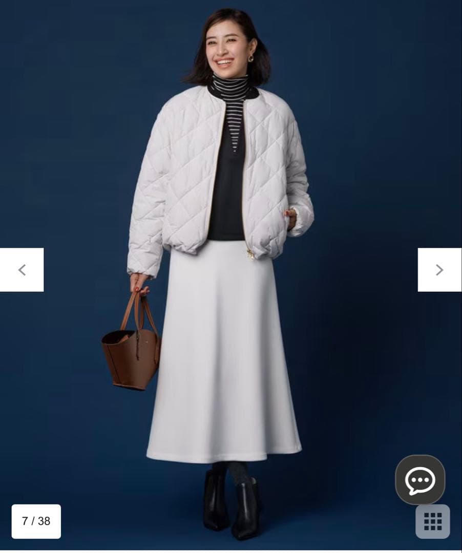 【TAION×UNFILO】キルティングダウン ショート丈ブルゾン