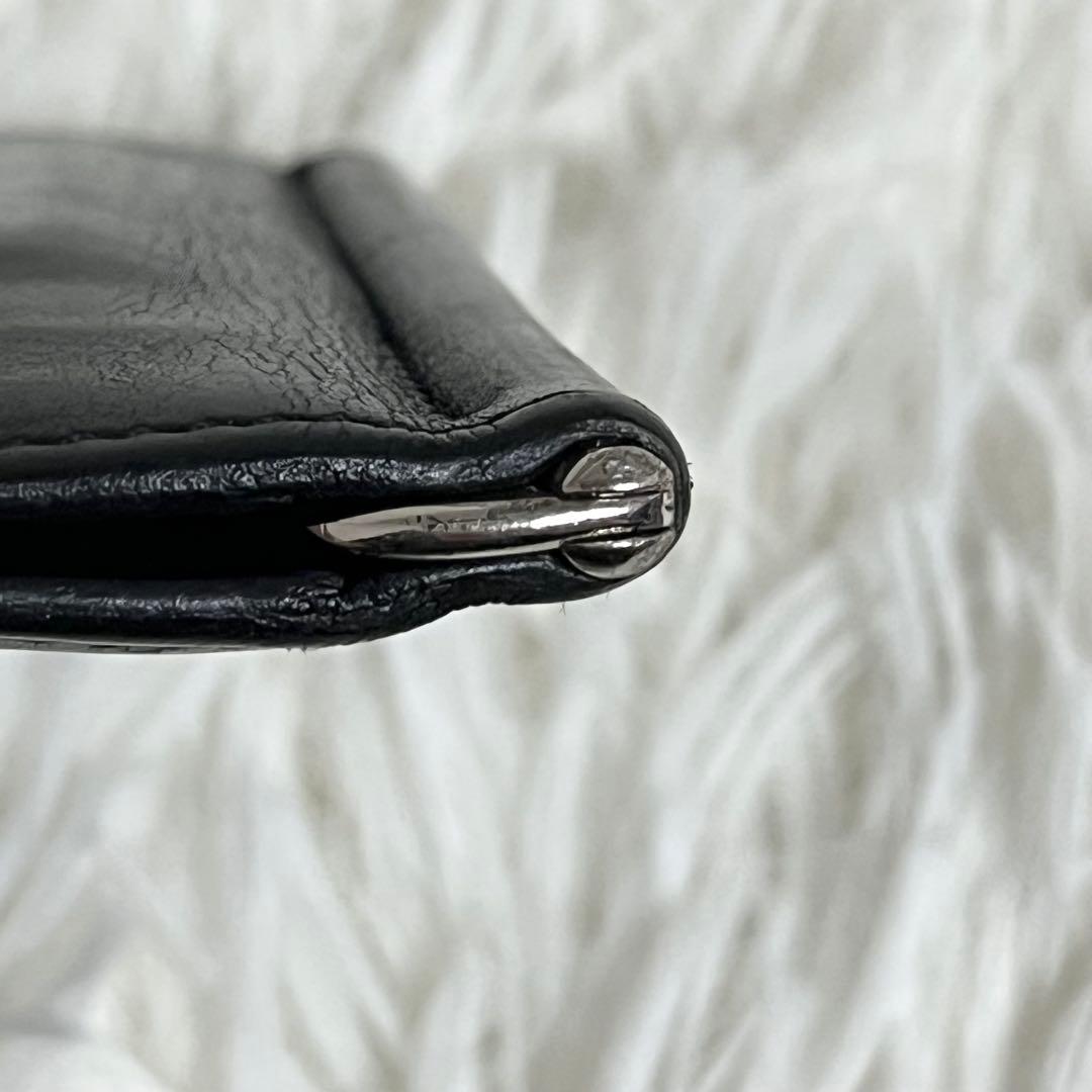 エルメス HERMÈS ポーカー 黒 マネークリップ