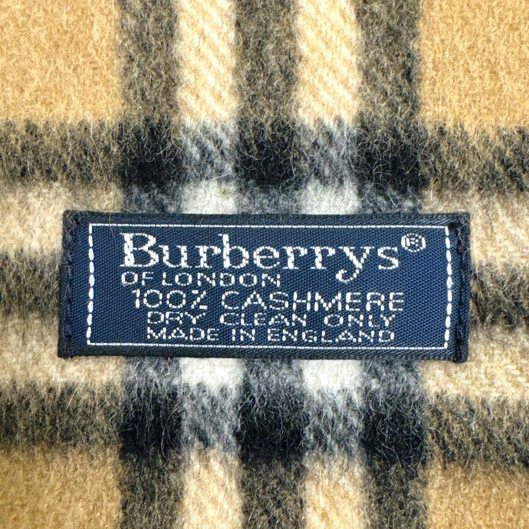 りい様✨美品✨バーバリー　カシミヤ100% ノバチェックベージュマフラーストール