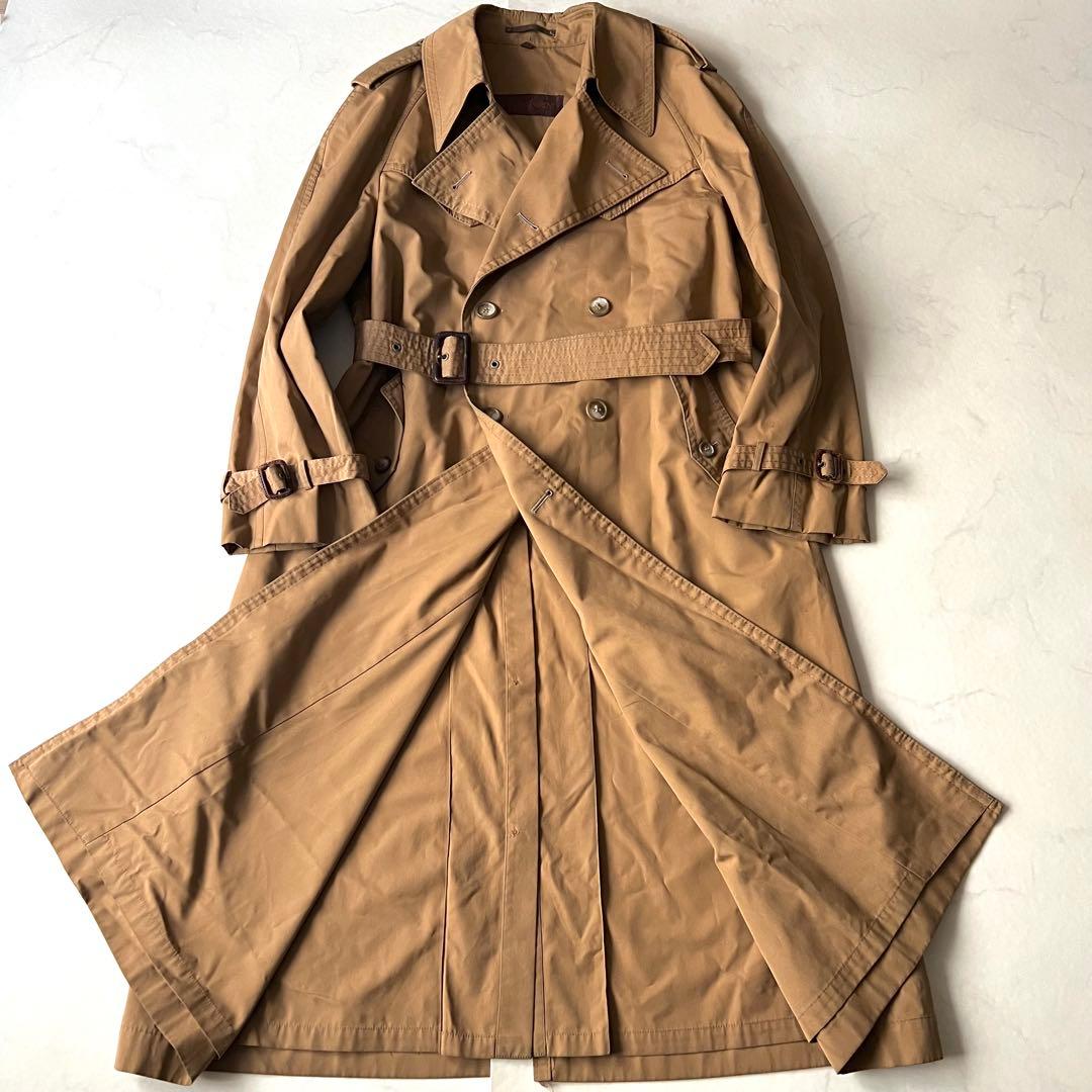 着丈116 イヴサンローラン トレンチコート ロング マキシ ブラウンベルト L
