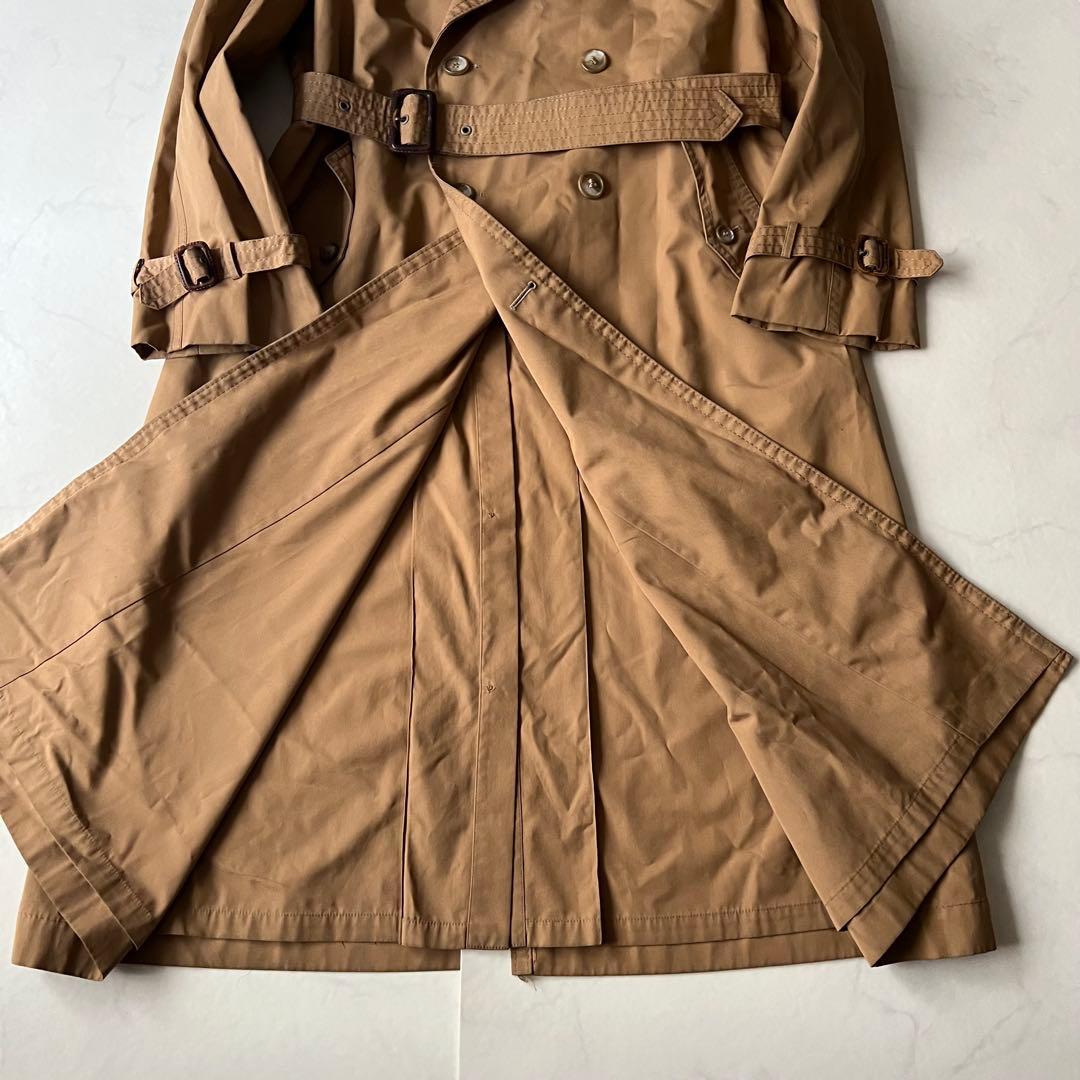 着丈116 イヴサンローラン トレンチコート ロング マキシ ブラウンベルト L