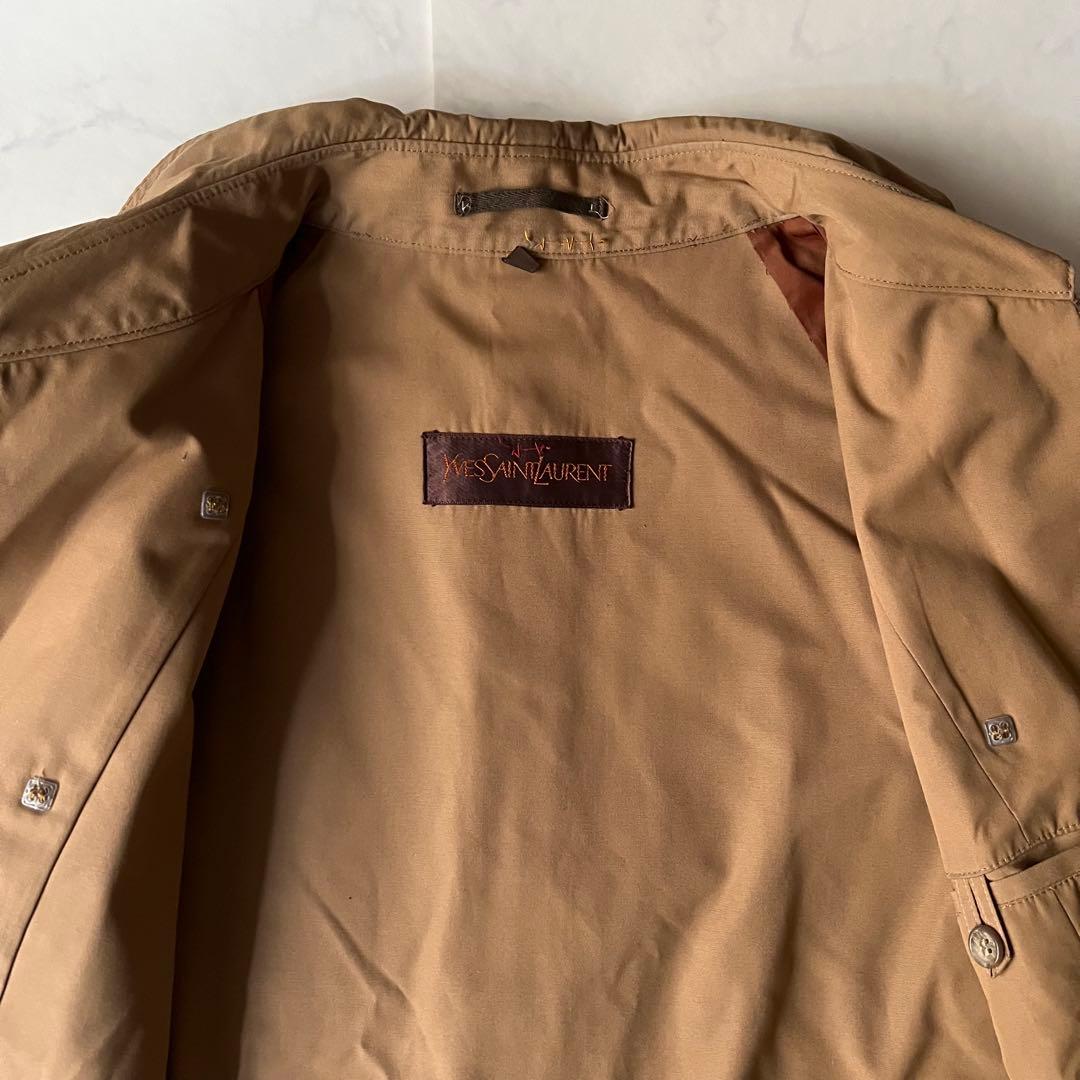 着丈116 イヴサンローラン トレンチコート ロング マキシ ブラウンベルト L