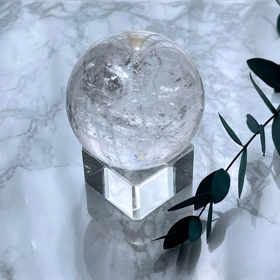 レインボー&ライモナイト✨ブラジル産天然水晶スフィア