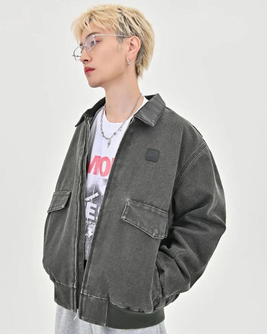 【SALE】L2139レザーカラーデトロイトジャケットL（beige）地底人