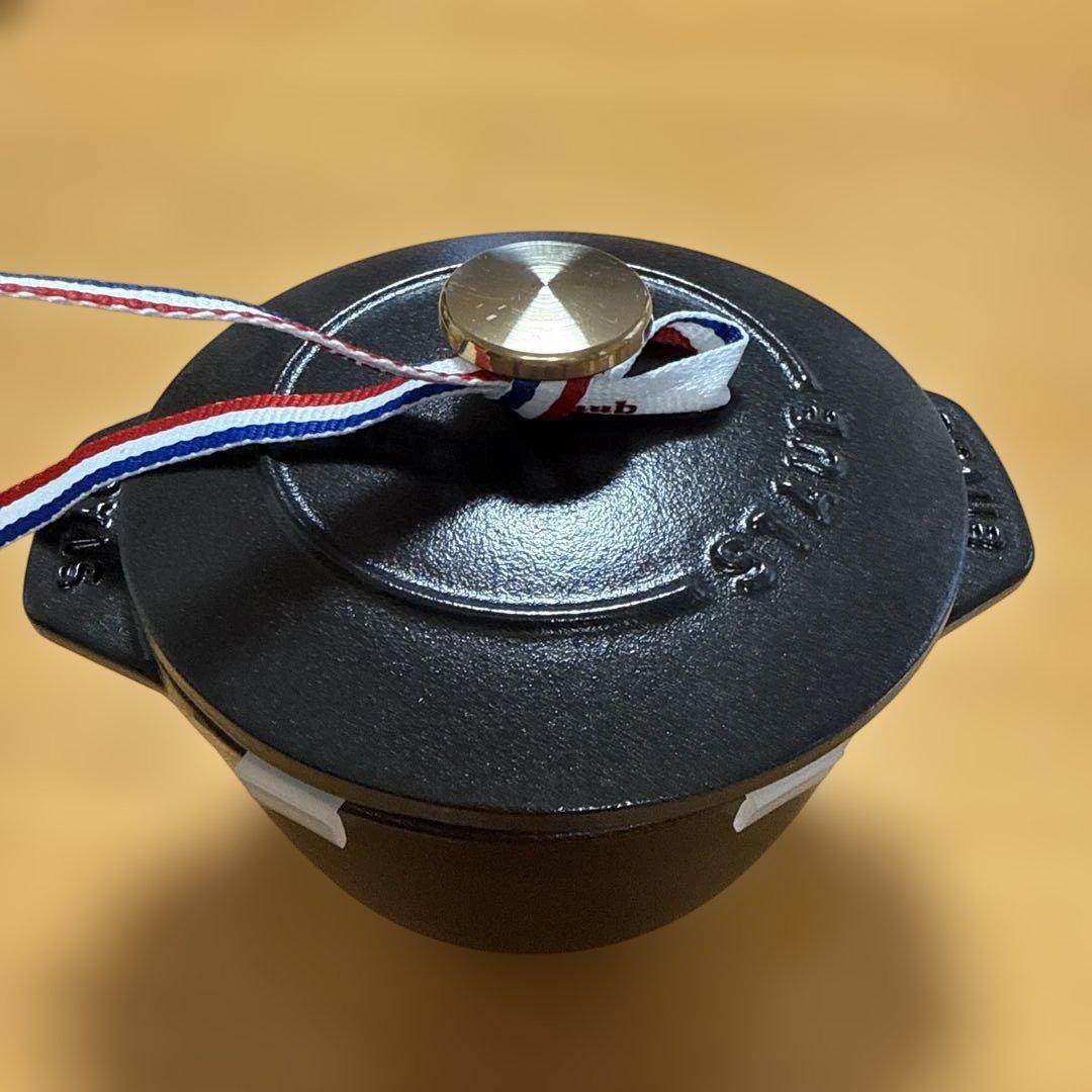 【値下げ】　STAUB ストウブ ラ・ココット デ ゴハン ブラックS