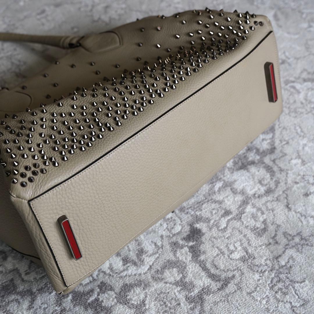 Christian Louboutin ボストンバッグ ベージュ ショルダー紐
