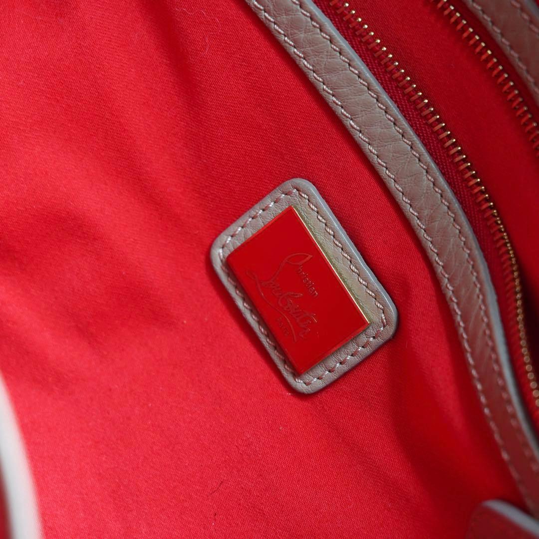 Christian Louboutin ボストンバッグ ベージュ ショルダー紐