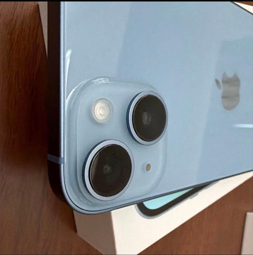 iPhone14 SIMフリー ブルー　256GB フィルム　ケース付き