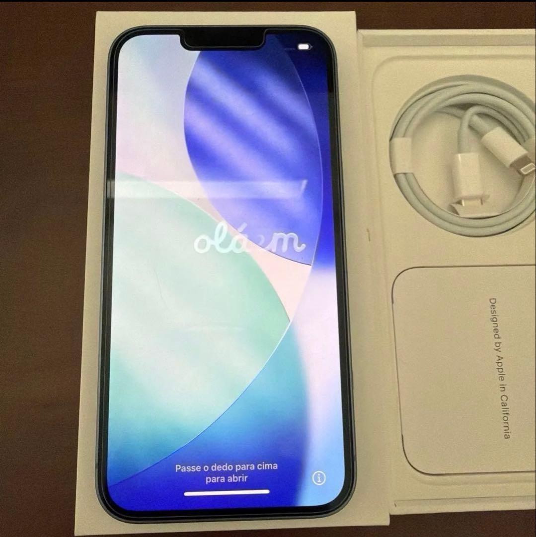 iPhone14 SIMフリー ブルー　256GB フィルム　ケース付き