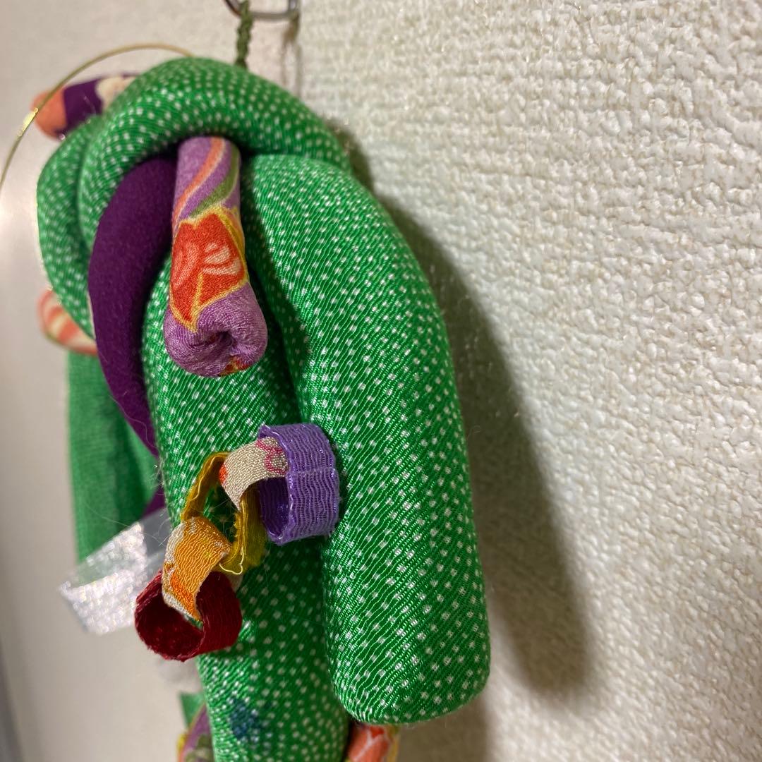 縮緬細工 七夕飾り 七夕行事 織姫様 縮緬リース リング 壁飾り 玄関飾り