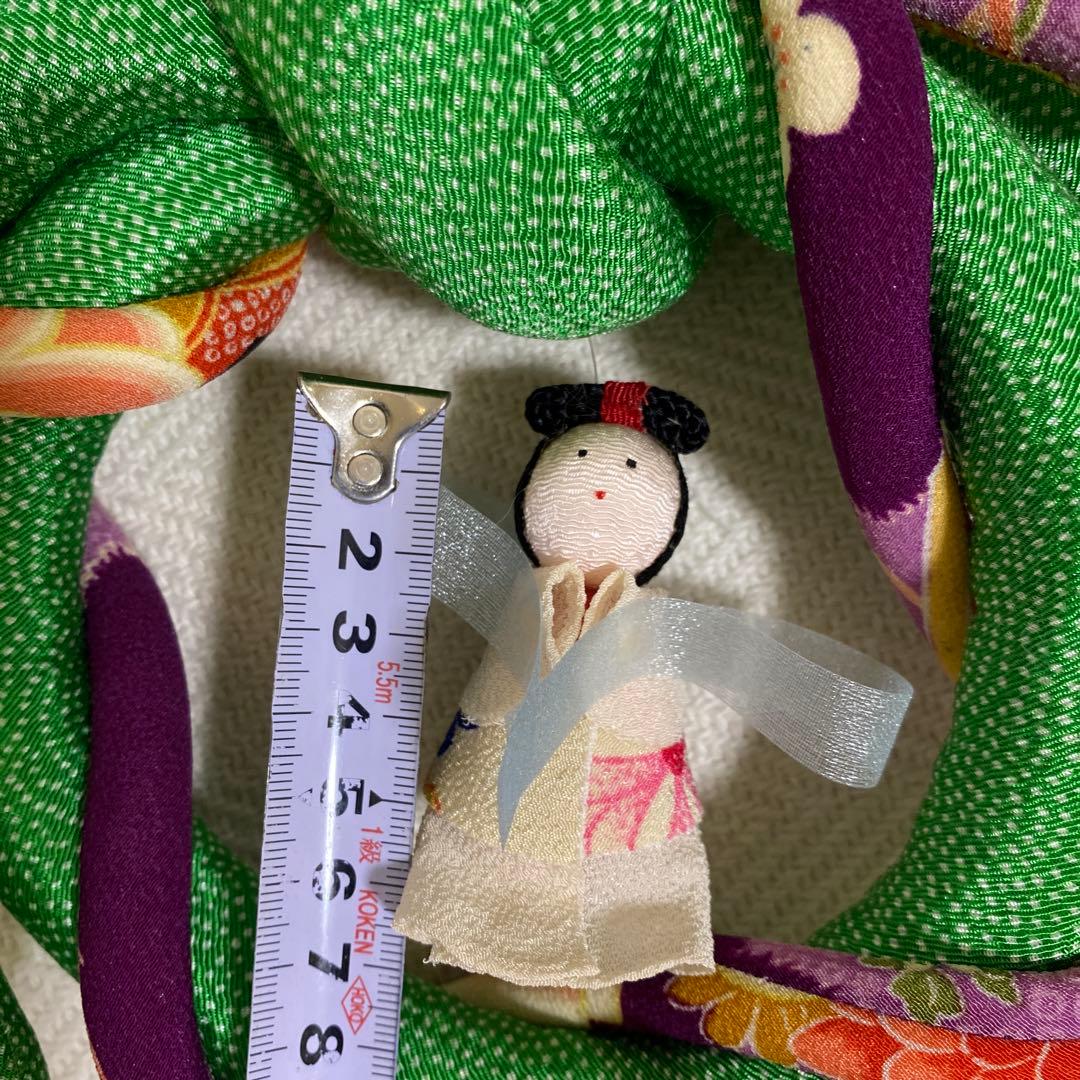 縮緬細工 七夕飾り 七夕行事 織姫様 縮緬リース リング 壁飾り 玄関飾り