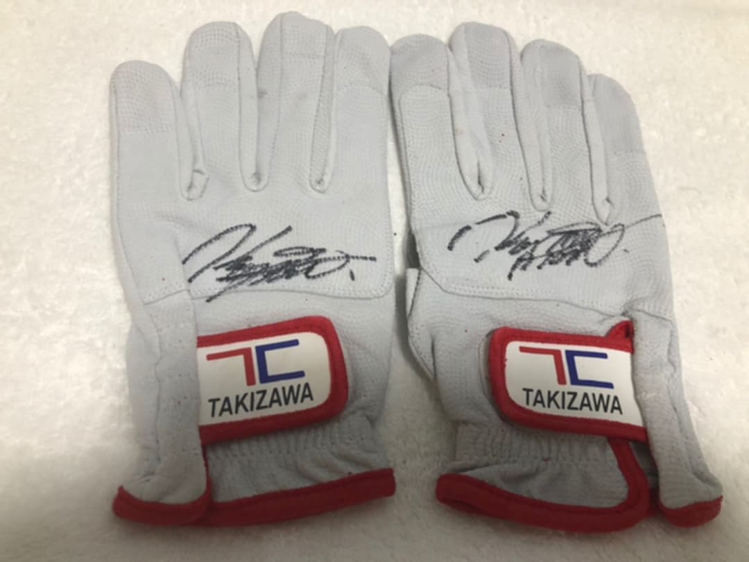 競輪　小嶋敬二選手　サイン入りグローブ