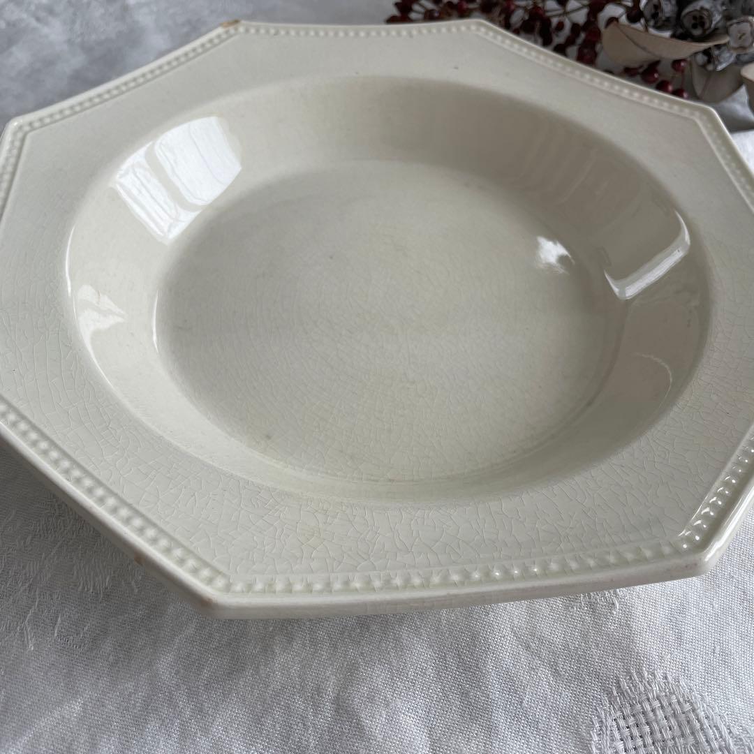 フランス アンティーク モントロー オクトゴナル深皿 B