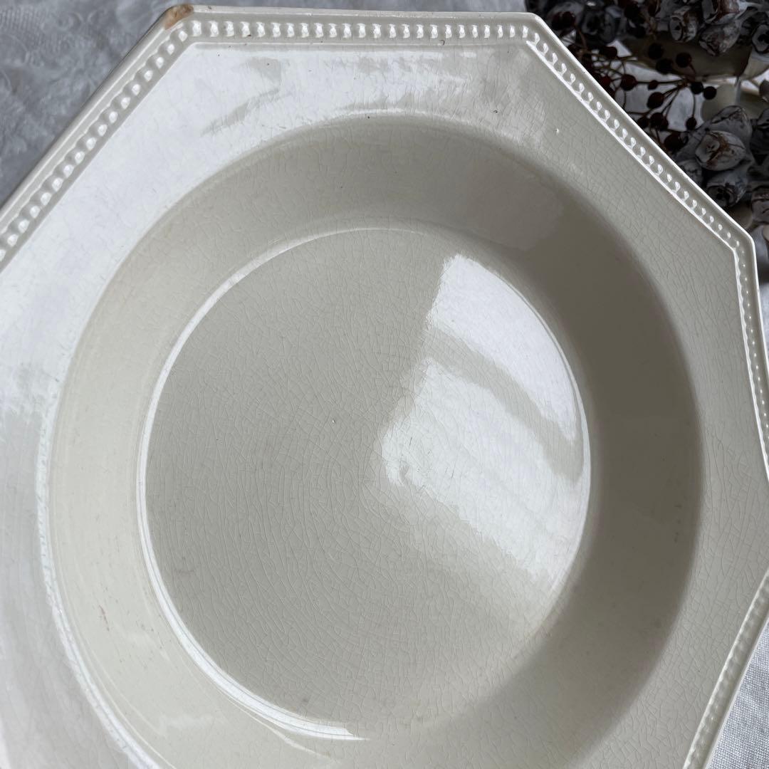 フランス アンティーク モントロー オクトゴナル深皿 B