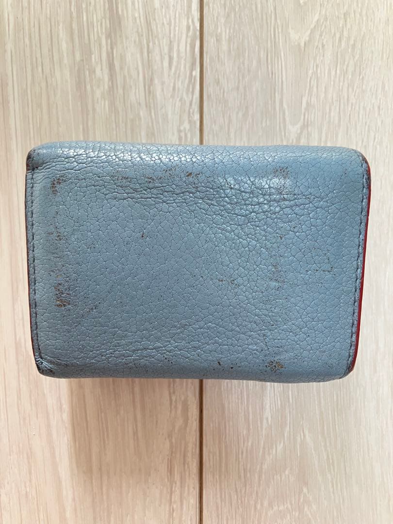 miumiu マドラスラブ ラブレター ハート三つ折り財布