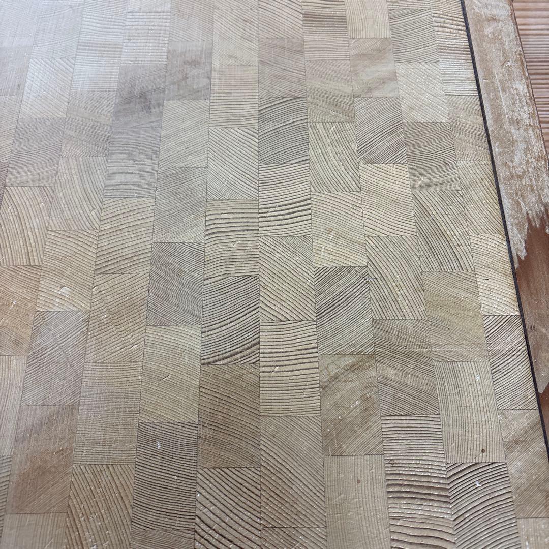 蕎麦打用寄木作りまな板　そば　寄せ木　まな板　木口