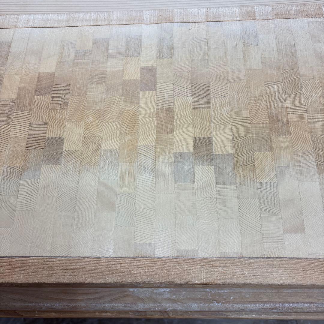 蕎麦打用寄木作りまな板　そば　寄せ木　まな板　木口