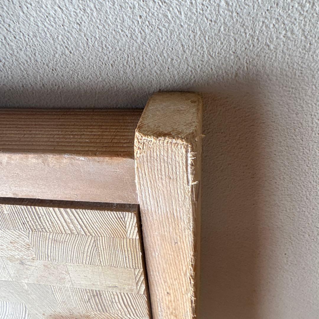 蕎麦打用寄木作りまな板　そば　寄せ木　まな板　木口