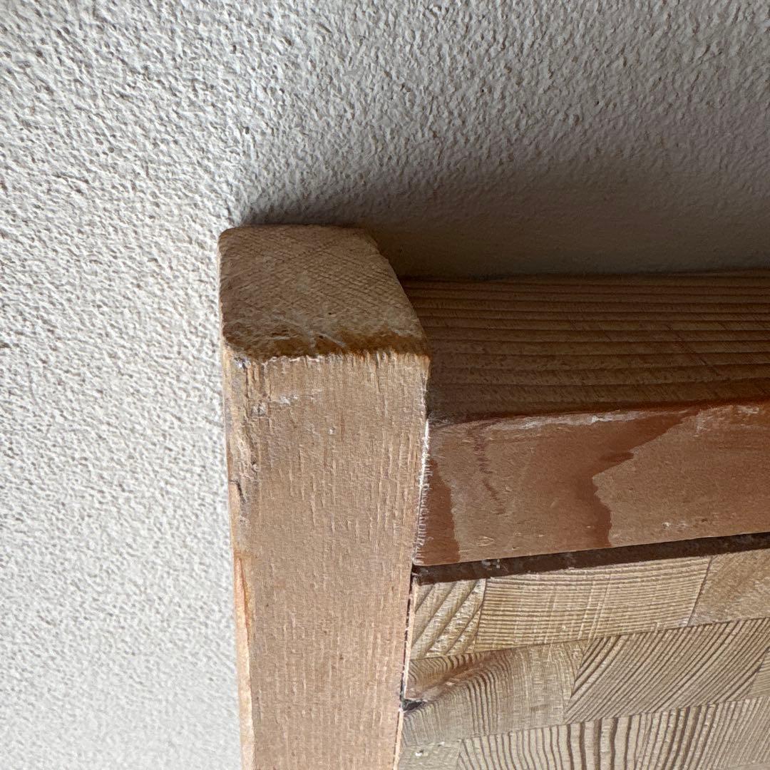 蕎麦打用寄木作りまな板　そば　寄せ木　まな板　木口