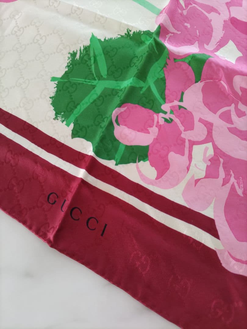 希少！新品未使用★GUCCI KEN SCOTT コラボ限定 大判スカーフ
