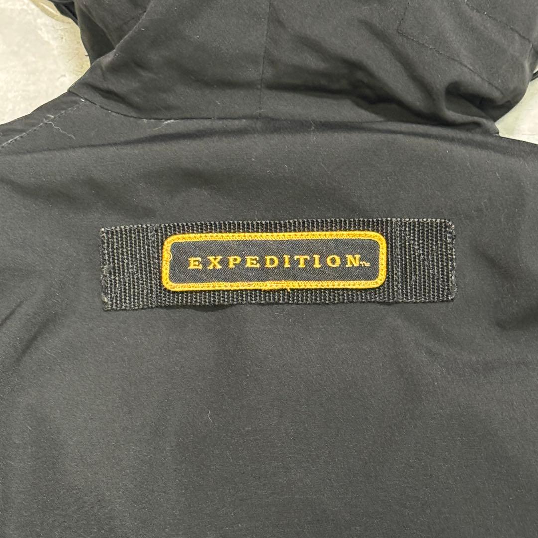 カナダグース EXPEDITION 黒ロゴ ダウンジャケット
