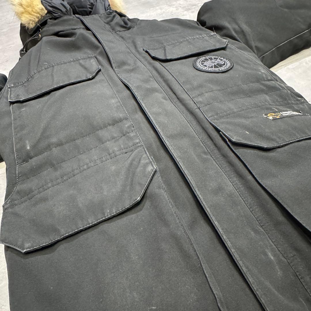 カナダグース EXPEDITION 黒ロゴ ダウンジャケット