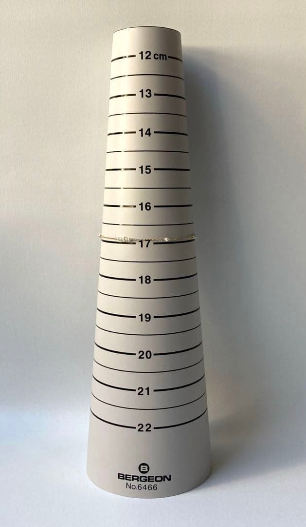 エテ　17P フェイクパール　ベビー　イエローゴールド　ブレスレット　k10