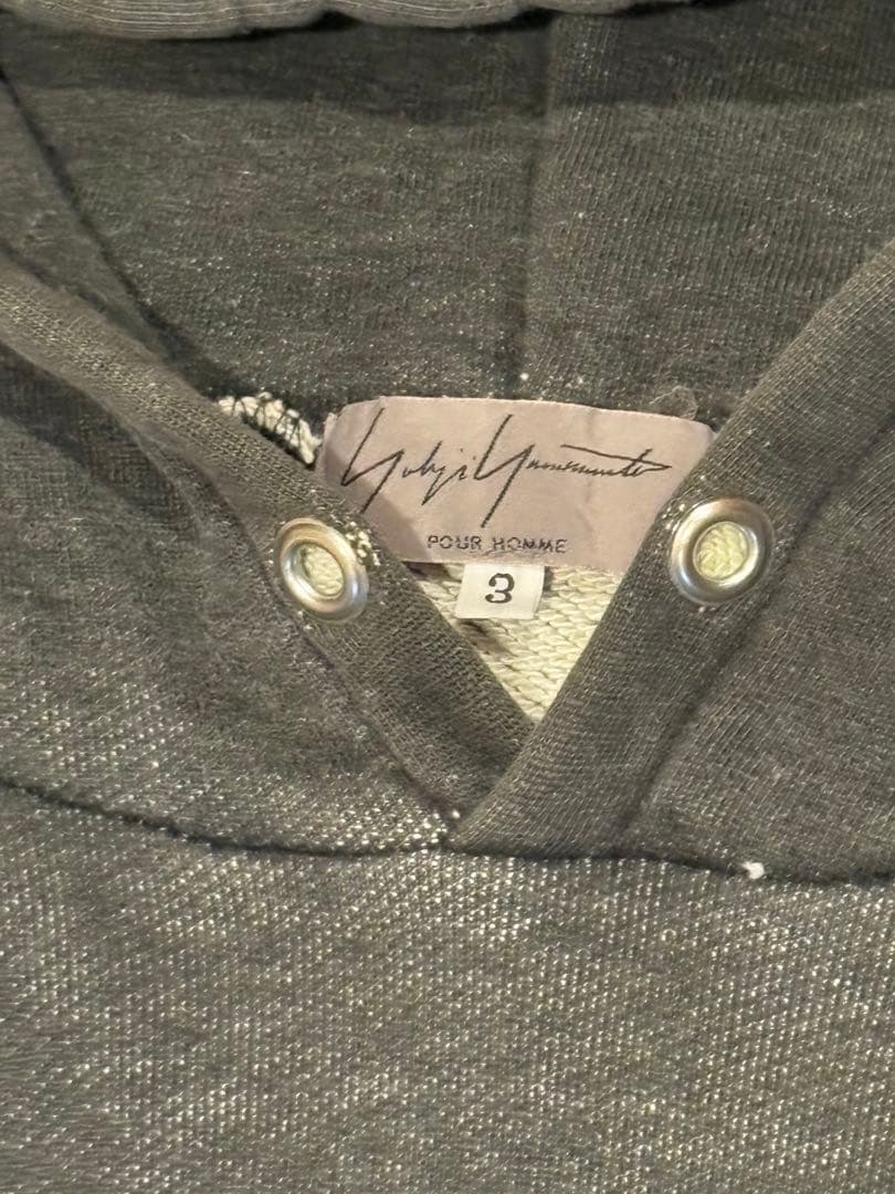 Yohji Yamamoto ヨウジヤマモト ワンポイントピンク パーカー