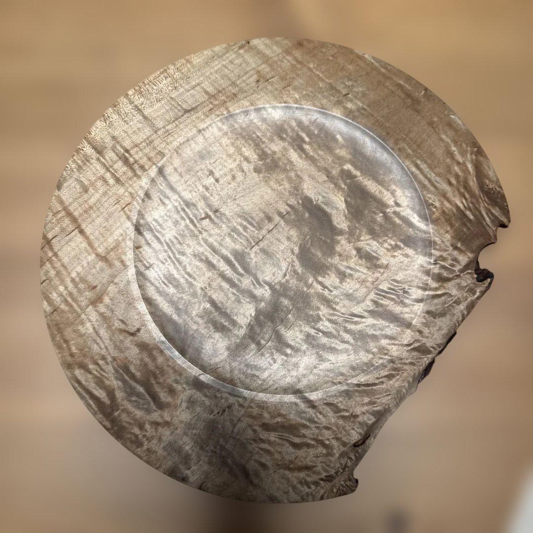 【希少】新品未使用 内田悠 盆 Φ260 鉄媒染