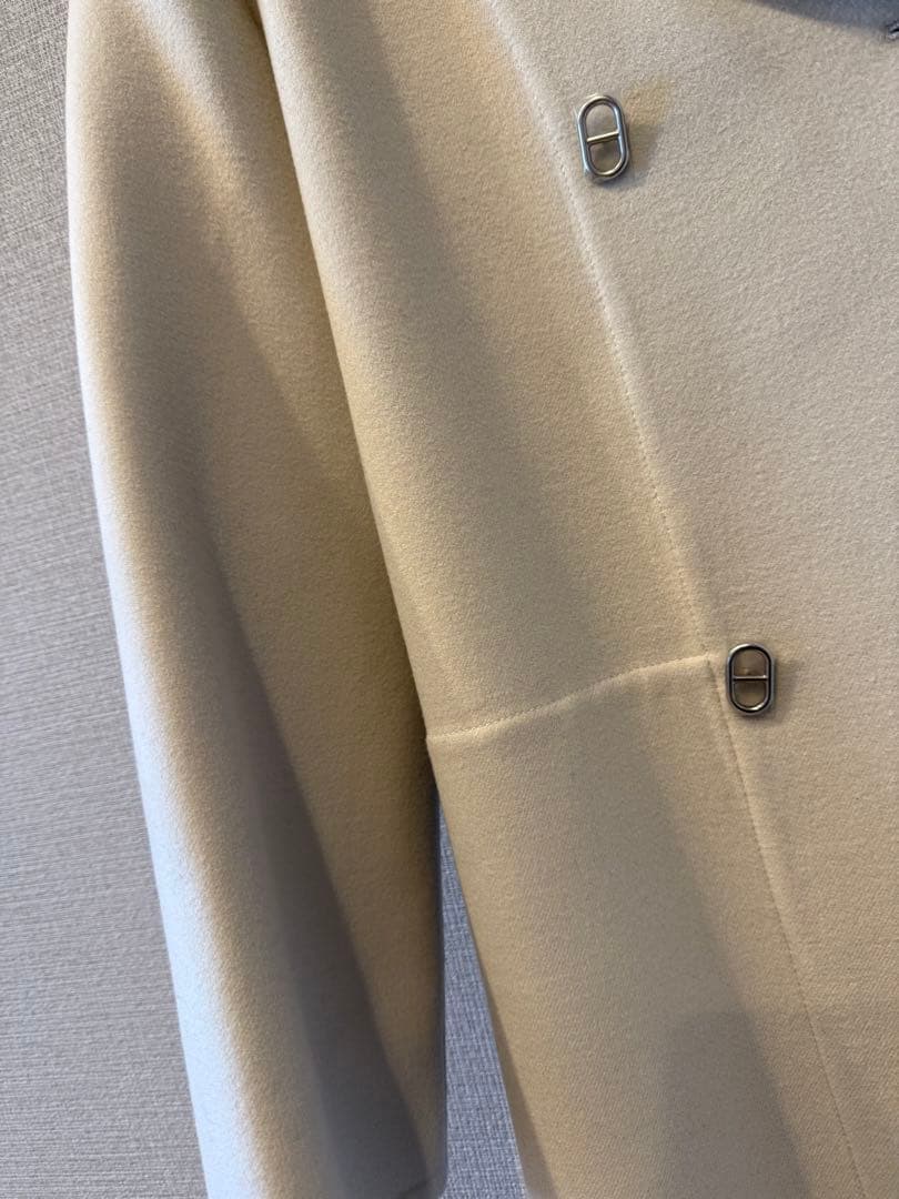 HERMES カシミアピーコート