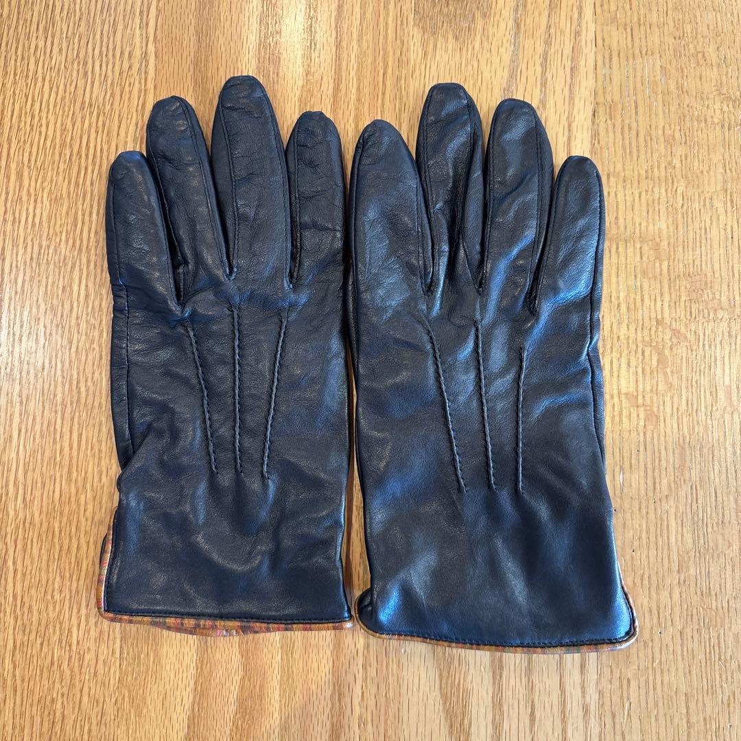 ポールスミス　黒レザー手袋