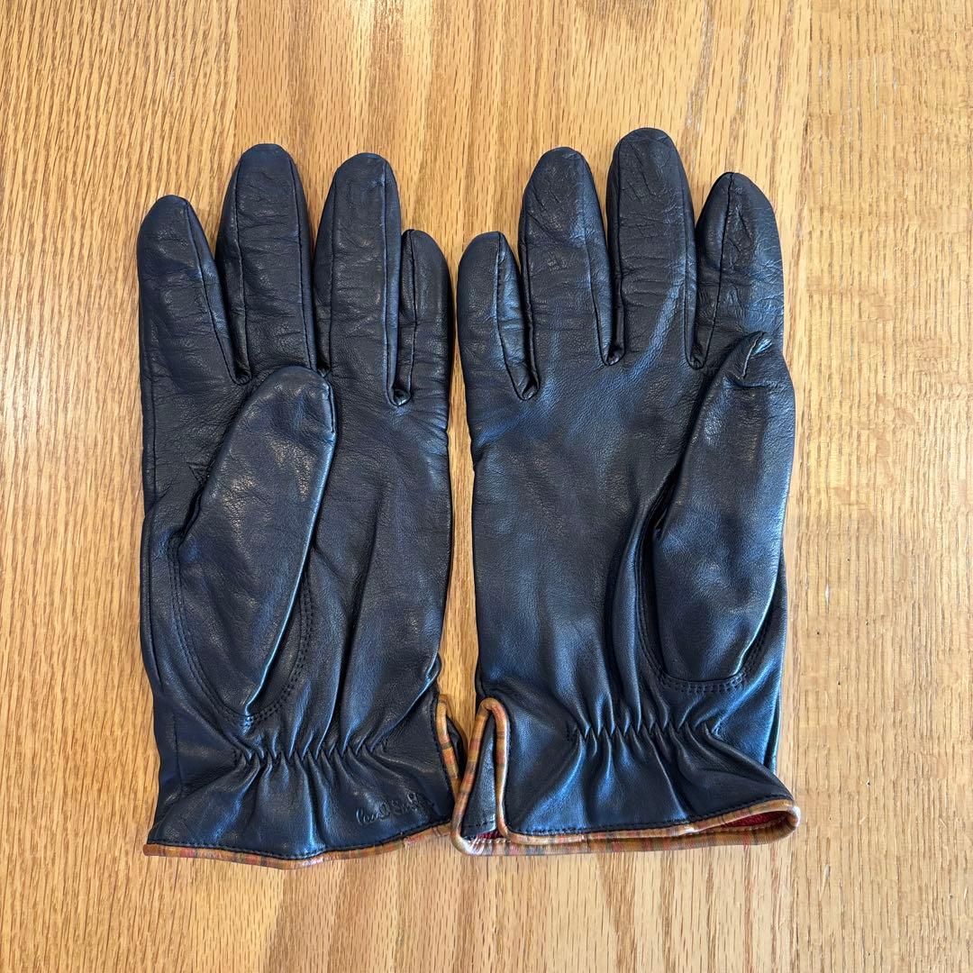 ポールスミス　黒レザー手袋