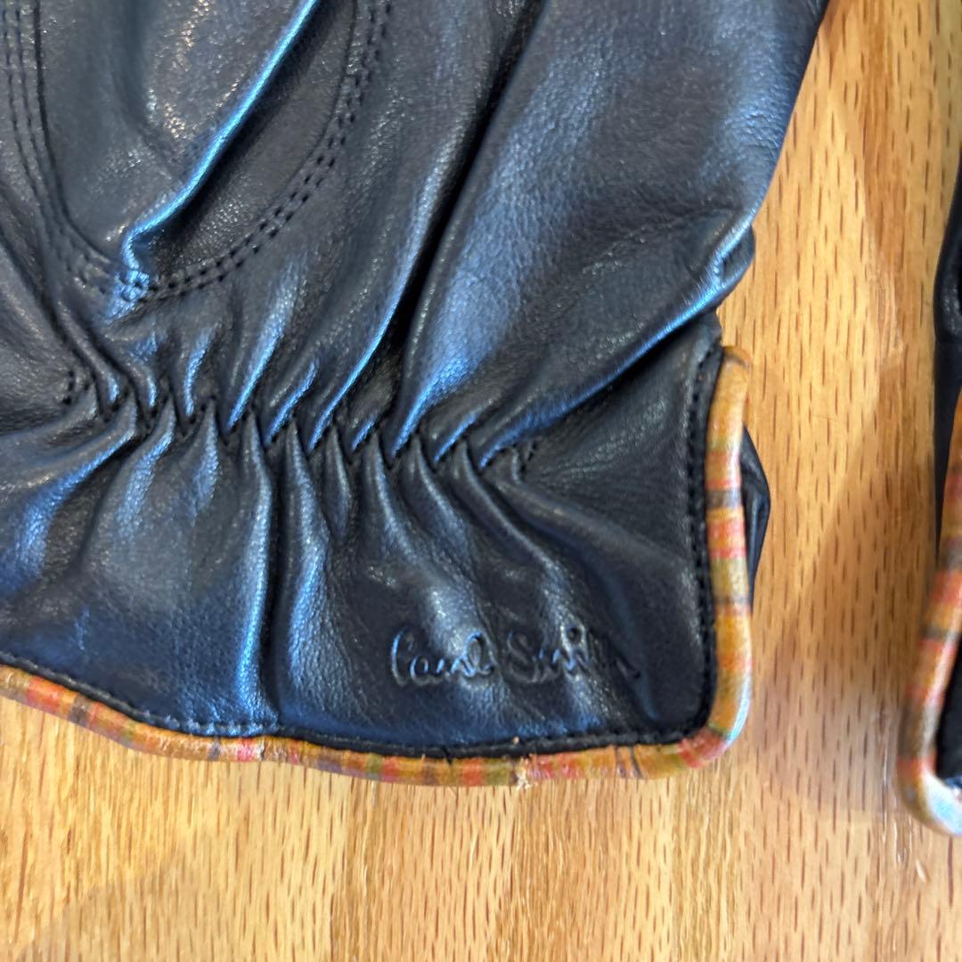 ポールスミス　黒レザー手袋