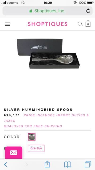 native essence 純銀 シルバー スプーン カナダ ギフトにも