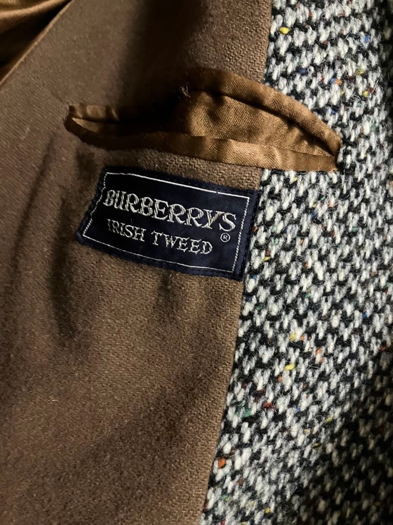 一枚袖 Burberry バーバリー irish tweed アイリッシュ