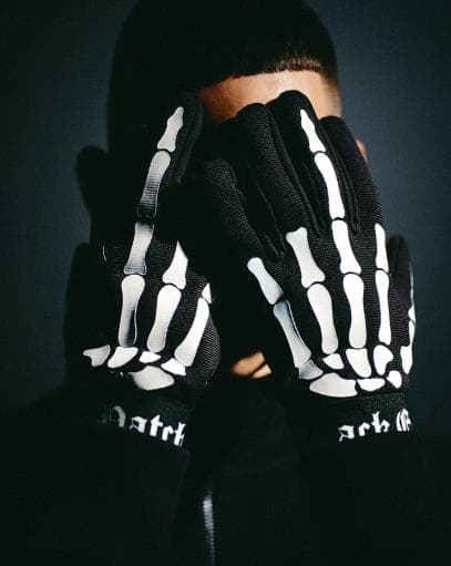ブラックアイパッチ SKELETON’S FINGER GLOVES BLACK