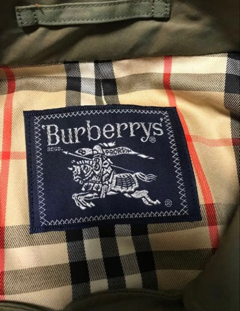ヴィンテージ Burberrys トレンチコート オリーブ、グリーン、カーキ