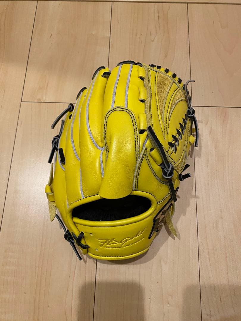 ハイゴールド 己極　投手用　軟式　イエロー