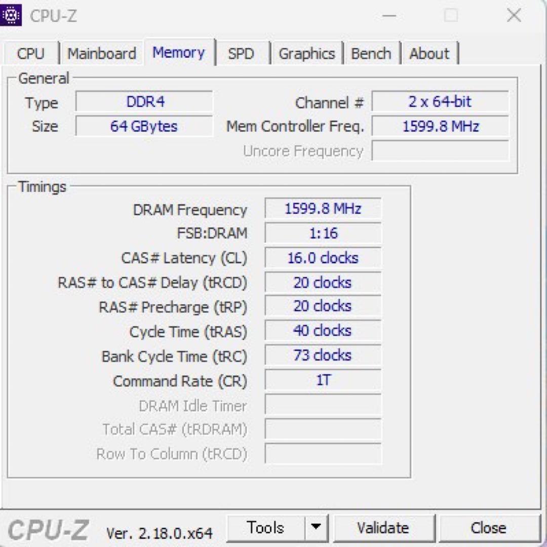 TEAM DDR4-3200 64GB（32GB×2）　デスクトップPC用メモリ