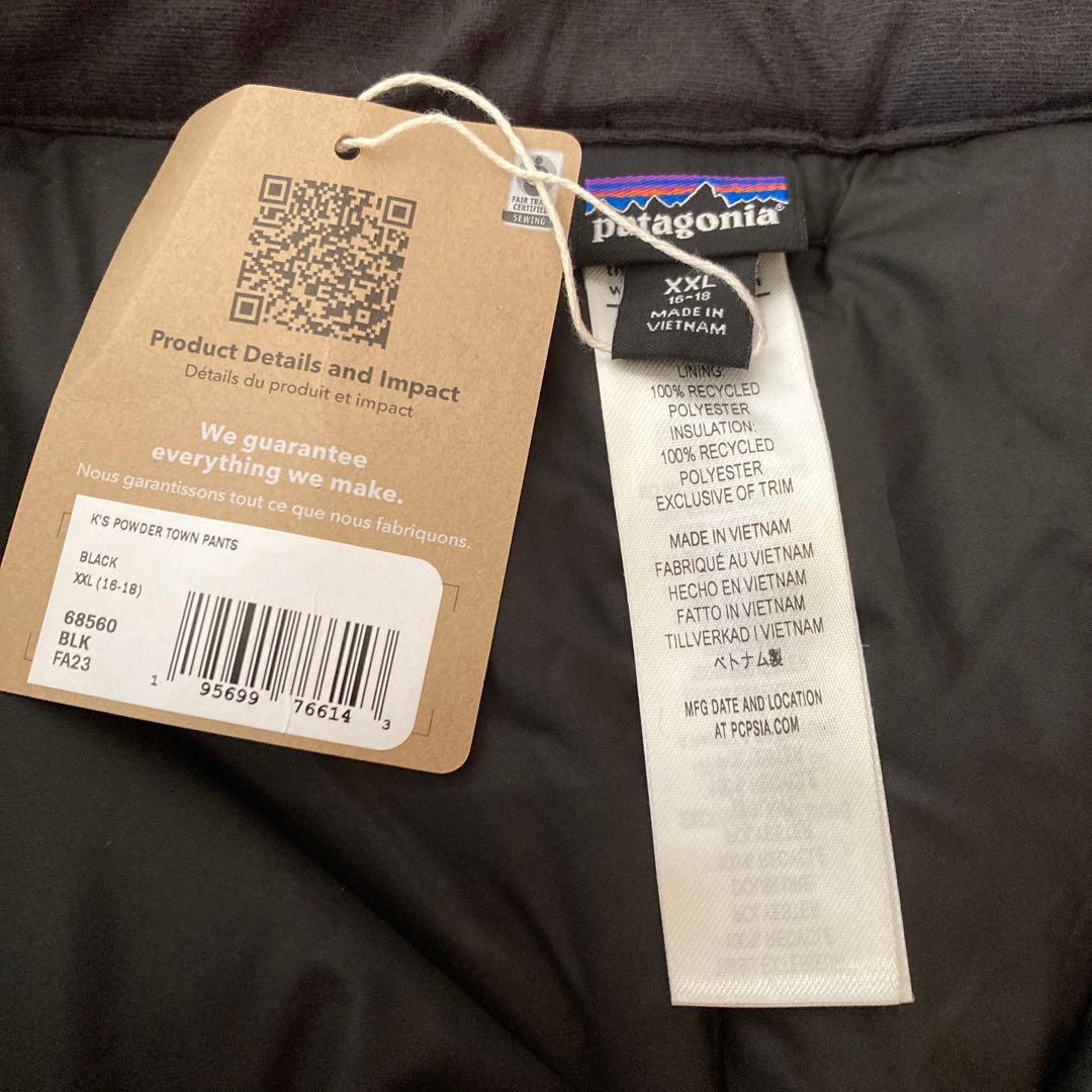 未使用　patagonia パウダー•タウン•パンツ XXL ブラック