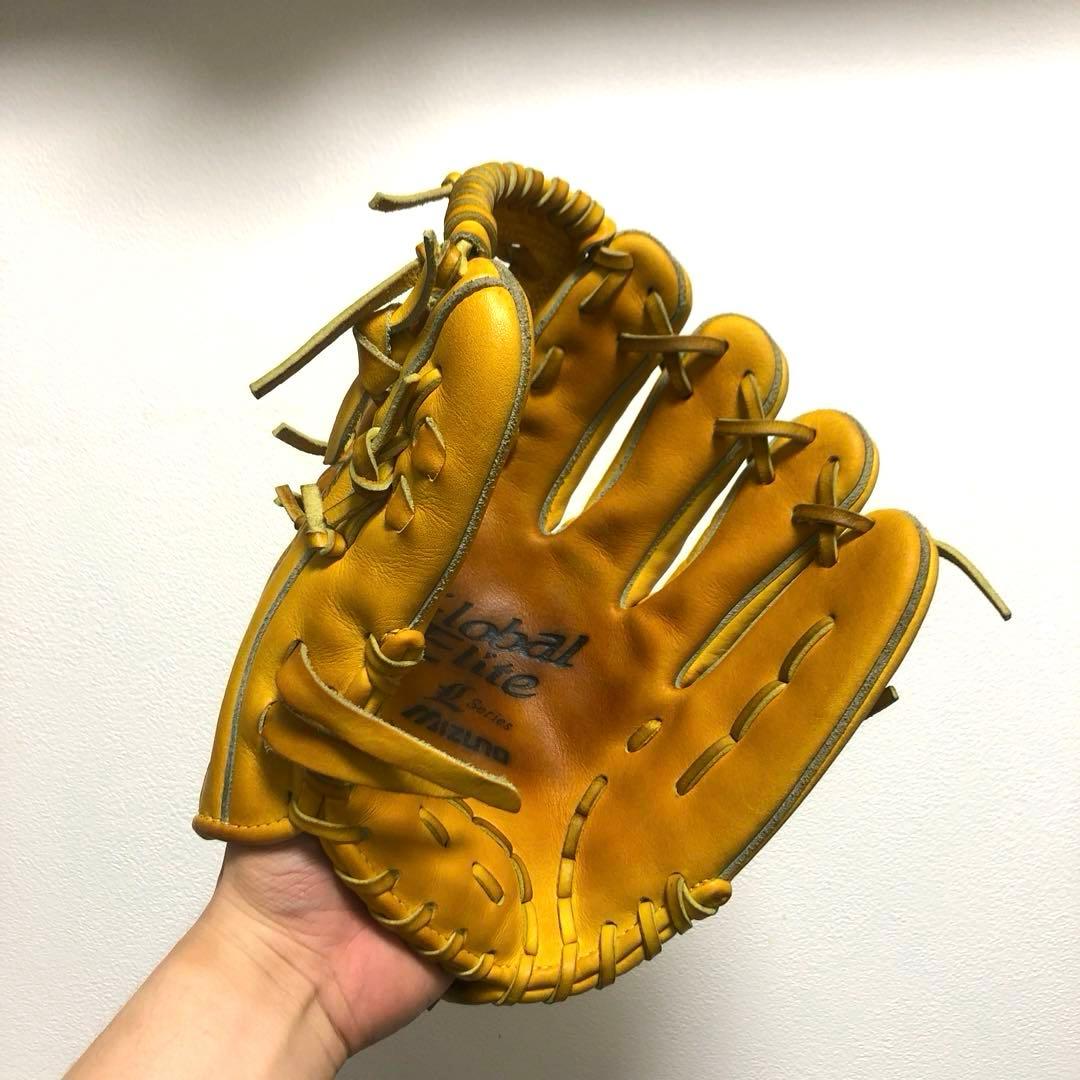 ミズノ グローバルエリート 型抜群 即戦力 極美品 硬式 内野手用グローブ